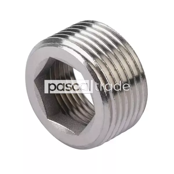ZEISSLER-TIM — Фитинг резьбовой — футорка под шестигранник (никелированный)(ZEISSLER)
