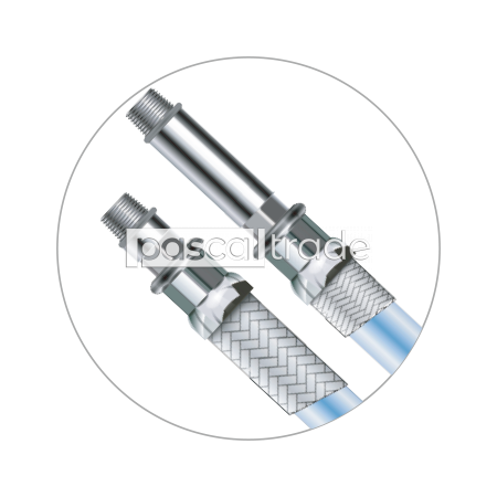ZEISSLER-TIM — Гибкая подводка для воды с внутренним шлангом из PEX 1/2