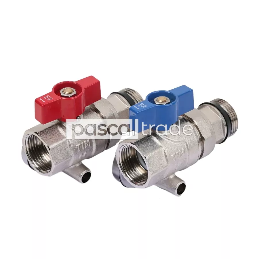 ZEISSLER-TIM — Кран шаровой с полусгоном и термометром(пара) M308-4T