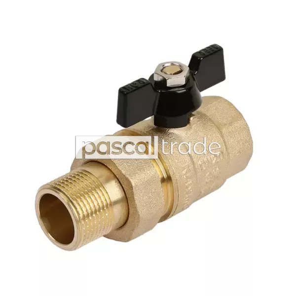 ZEISSLER-TIM — Кран шаровой «STRONG» с американкой г/ш, ручка-бабочка