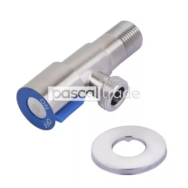 ZEISSLER-TIM — Кран угловой керамическая кран-букса нерж сталь АISI304 BL5852.02S / BL5852.03S