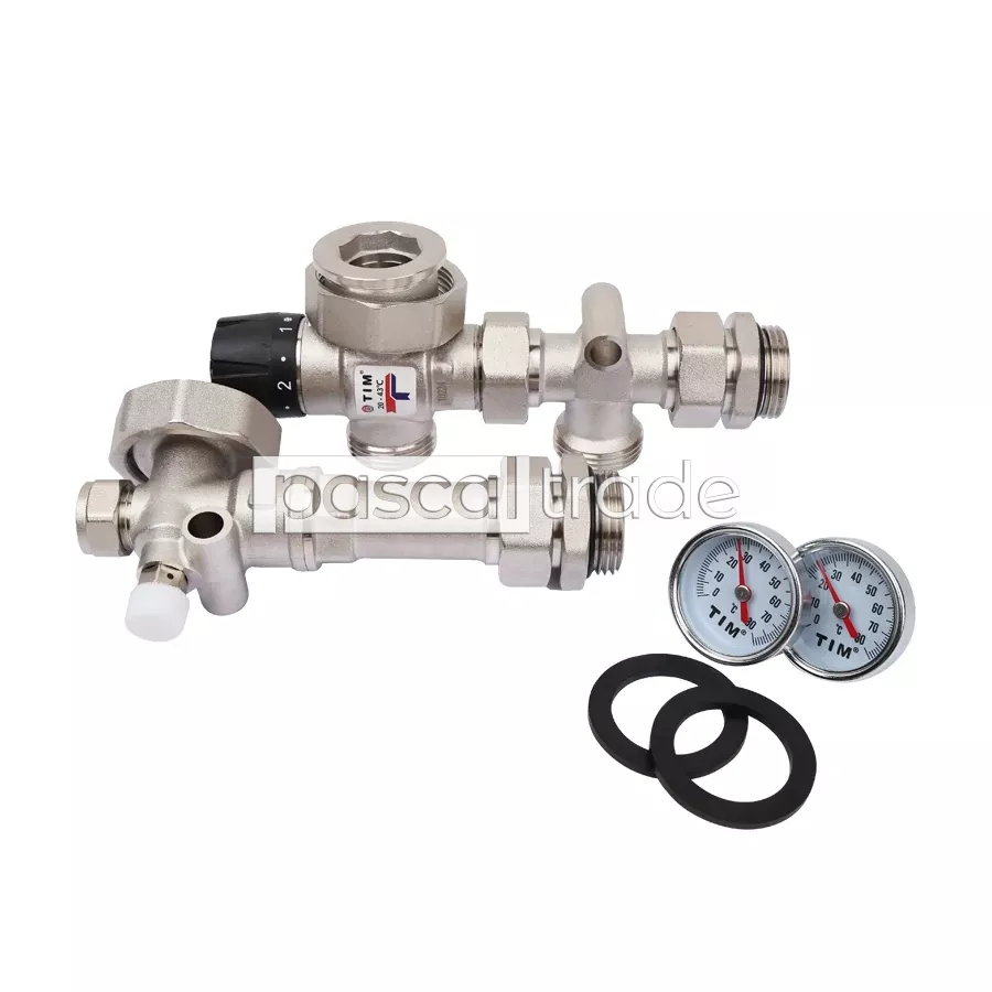ZEISSLER-TIM — Насосно-смесительный узел теплых полов (без насоса) JH-1035