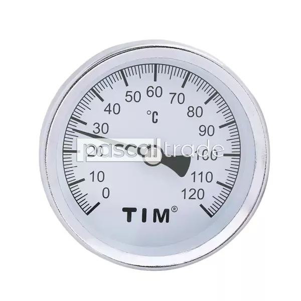 ZEISSLER-TIM — Термоманометр 0-120℃ (горизонтальное подключение)