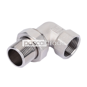Угловое разъемное соединение "американка" никелированное г/ш (ZEISSLER)